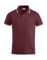 Heren Poloshirt Clique Amarillo 028219 Bodeaux-wit